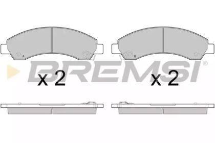 Комплект тормозных колодок BREMSI BP3411