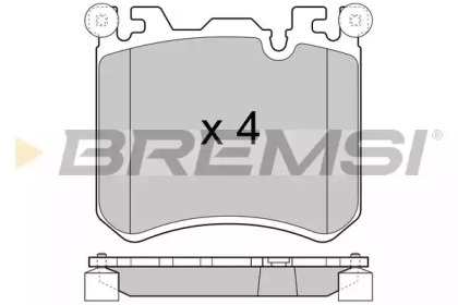 Комплект тормозных колодок BREMSI BP3419