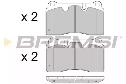 Комплект тормозных колодок BREMSI BP3444