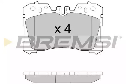 Комплект тормозных колодок BREMSI BP3462