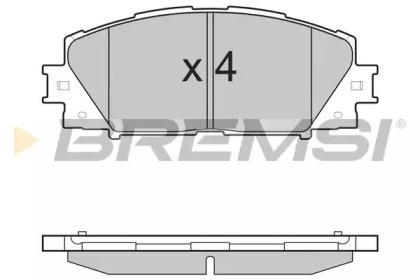 Комплект тормозных колодок BREMSI BP3498