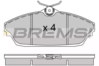 Комплект тормозных колодок BREMSI BP3505