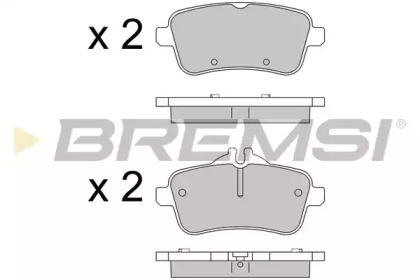 Комплект тормозных колодок BREMSI BP3538