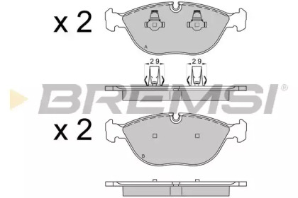 Комплект тормозных колодок BREMSI BP3571