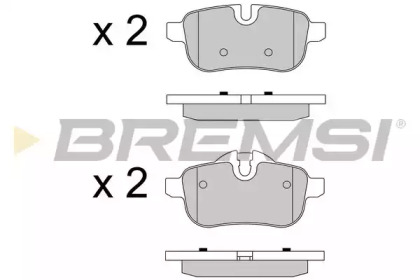 Комплект тормозных колодок BREMSI BP3581