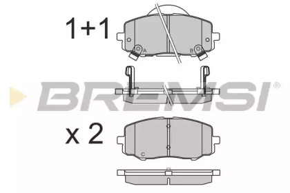 Комплект тормозных колодок BREMSI BP3583