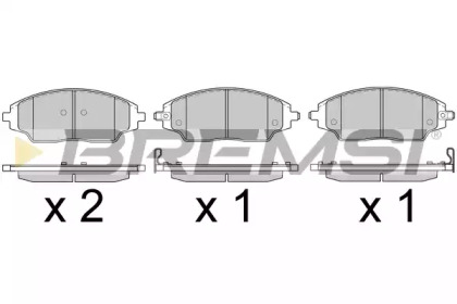 Комплект тормозных колодок BREMSI BP3599
