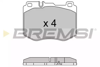 Комплект тормозных колодок BREMSI BP3634