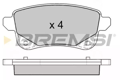 Комплект тормозных колодок BREMSI BP3645