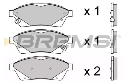 Комплект тормозных колодок BREMSI BP3694