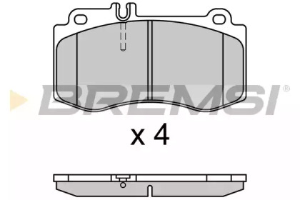 Комплект тормозных колодок BREMSI BP3710