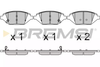 Комплект тормозных колодок BREMSI BP3724