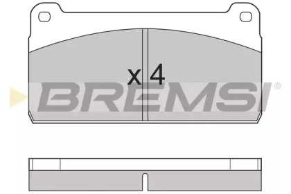 Комплект тормозных колодок BREMSI BP7237