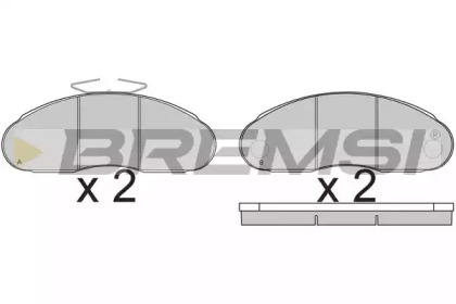 Комплект тормозных колодок BREMSI BP7261