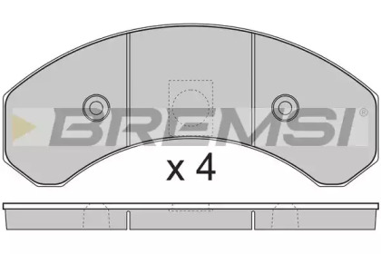 Комплект тормозных колодок BREMSI BP7291