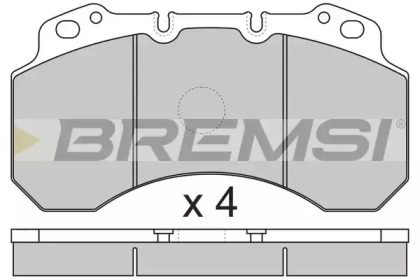 Комплект тормозных колодок BREMSI BP7299