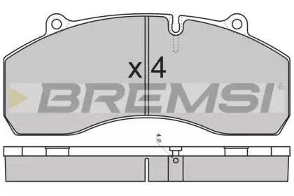 Комплект тормозных колодок BREMSI BP7309