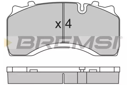 Комплект тормозных колодок BREMSI BP7313