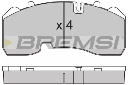 Комплект тормозных колодок BREMSI BP7315