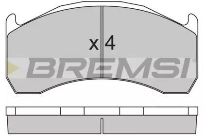 Комплект тормозных колодок BREMSI BP7320