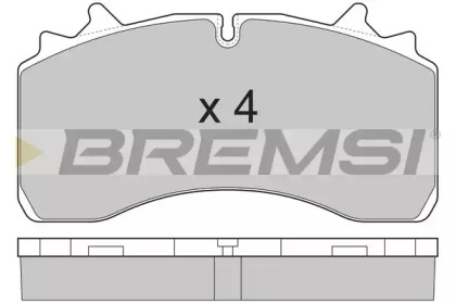 Комплект тормозных колодок BREMSI BP7327