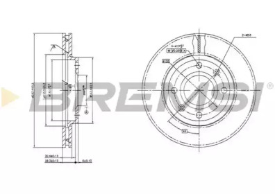 Тормозной диск BREMSI DBA214V