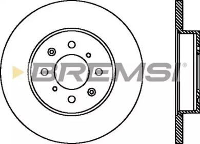 Тормозной диск BREMSI DBA872S