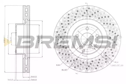 Тормозной диск BREMSI DBB662V