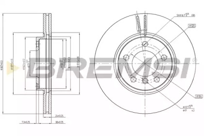 Тормозной диск BREMSI DBC125V