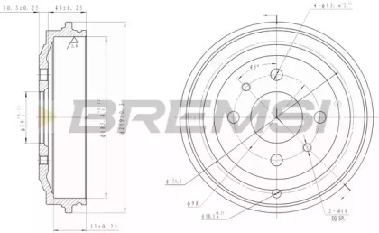 Тормозный барабан BREMSI DR5044