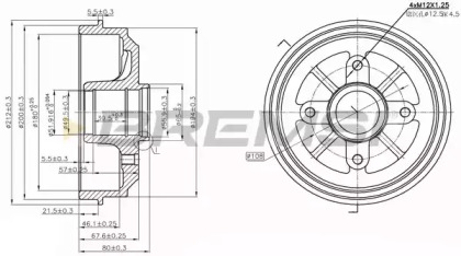 Тормозный барабан BREMSI DR5153