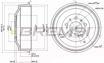 Тормозный барабан BREMSI DR5261