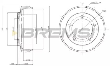 Тормозный барабан BREMSI DR5647