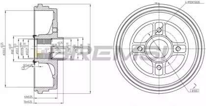 Тормозный барабан BREMSI DR5665