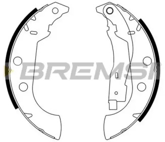 Комлект тормозных накладок BREMSI GF0107