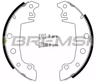 Комлект тормозных накладок BREMSI GF0149