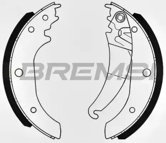 Комлект тормозных накладок BREMSI GF0190
