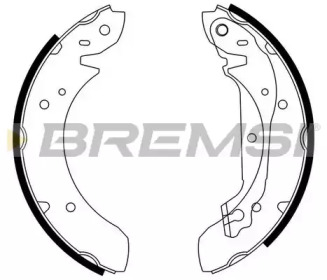 Комлект тормозных накладок BREMSI GF0195