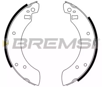 Комлект тормозных накладок BREMSI GF0201