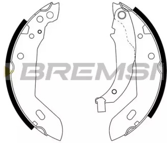 Комлект тормозных накладок BREMSI GF0381