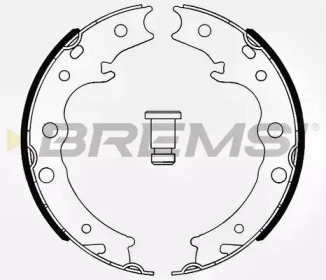 Комлект тормозных накладок BREMSI GF0646