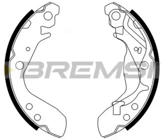 Комлект тормозных накладок BREMSI GF0712