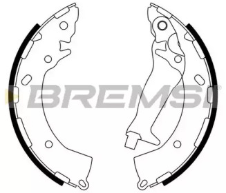 Комлект тормозных накладок BREMSI GF0744