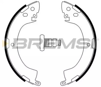 Комлект тормозных накладок BREMSI GF0813