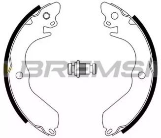 Комлект тормозных накладок BREMSI GF0817