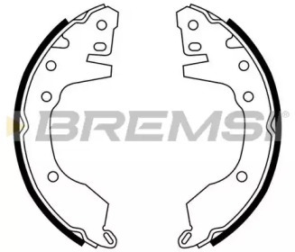 Комлект тормозных накладок BREMSI GF0820