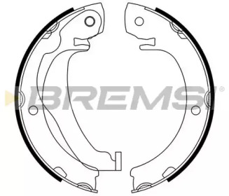 Комлект тормозных накладок BREMSI GF0977