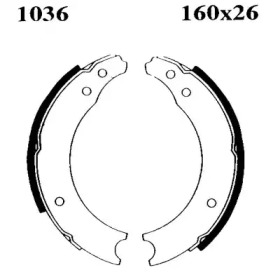 Комлект тормозных накладок BSF 06003