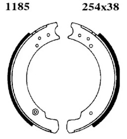 Комплект тормозов BSF 6628