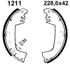Комлект тормозных накладок BSF 01211